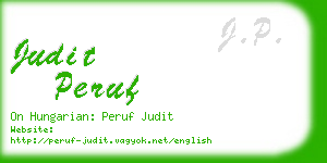 judit peruf business card